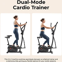 Sunny Health & Fitness 2-in-1 Cross Trainer Elliptical