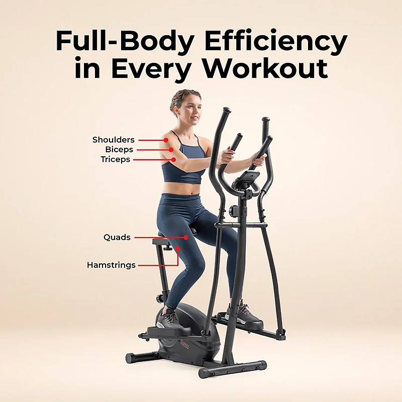 Sunny Health & Fitness 2-in-1 Cross Trainer Elliptical