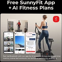 Sunny Health & Fitness 2-in-1 Cross Trainer Elliptical