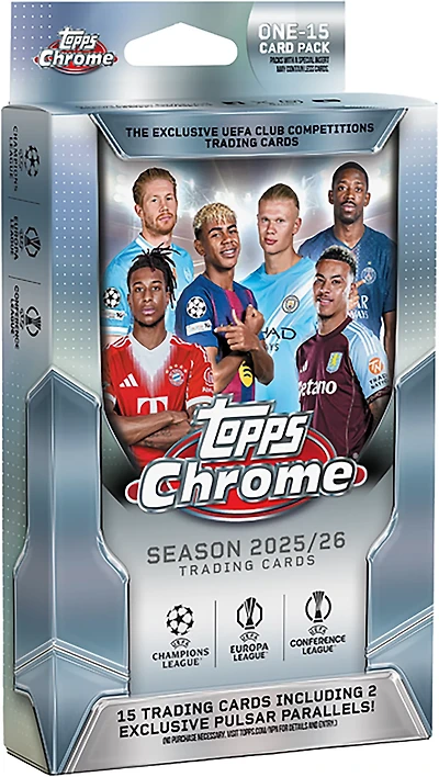 Topps 2025-26 Chrome UEFA Hanger Box