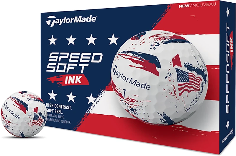 TaylorMade SpeedSoft USA Ink Golf Balls 12-Pack