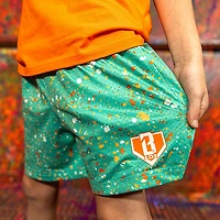 Baseball Lifestyle 101 Youth Splatter Shorts 5