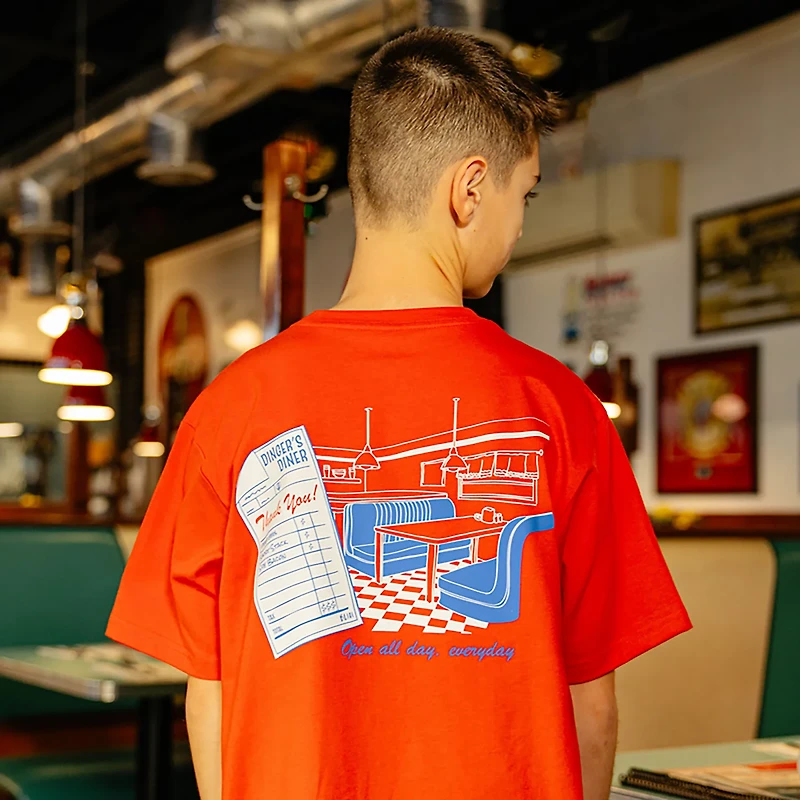 Baseball Lifestyle 101 Boys' Dingers Diner T-shirt