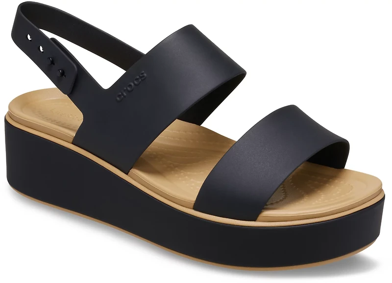 Crocs Women’s Brooklyn Low Wedge Matte Wrap Sandals