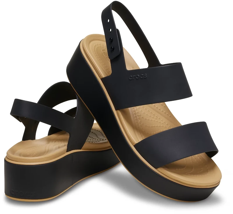 Crocs Women’s Brooklyn Low Wedge Matte Wrap Sandals