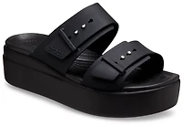 Crocs Women’s Brooklyn Buckle Low Wedge Sandals