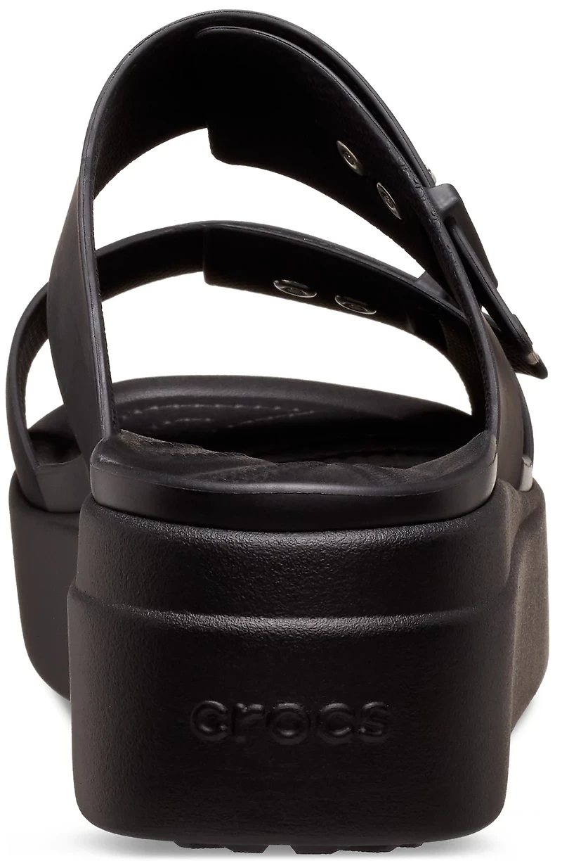 Crocs Women’s Brooklyn Buckle Low Wedge Sandals