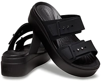 Crocs Women’s Brooklyn Buckle Low Wedge Sandals