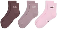 Nike Adult Everyday Elevated Signature Quarter Socks 3 Pack