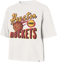 '47 Women's Houston Rockets Dime Time Reed City Graphic T-shirt