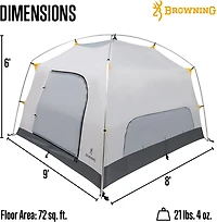 Browning Glacier 4-Person Cabin Tent