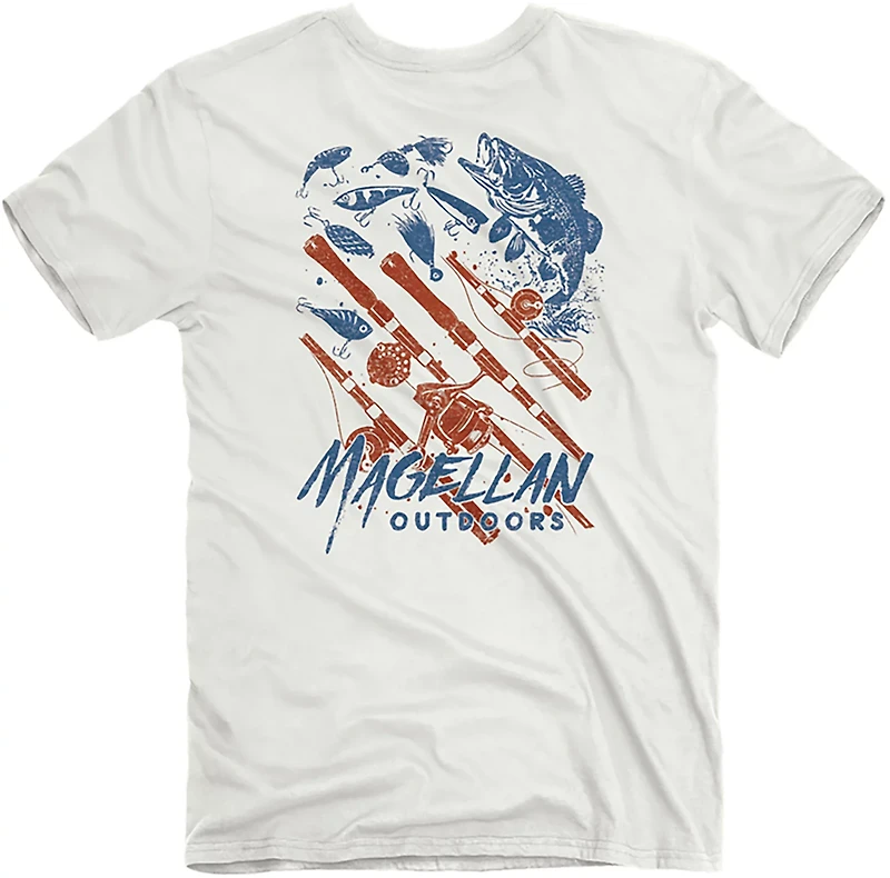 Magellan Outdoors Men's Rod and Reel Flag T-Shirt