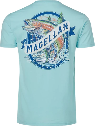 Magellan Outdoors Men’s Trout Sketch Graphic Short Sleeve T‑Shirt