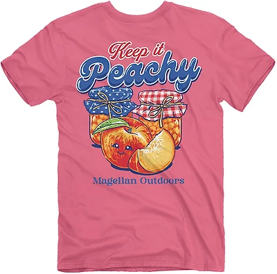 Magellan Outdoors Girls’ Keep It Peachy Graphic Short Sleeve T‑Shirt
