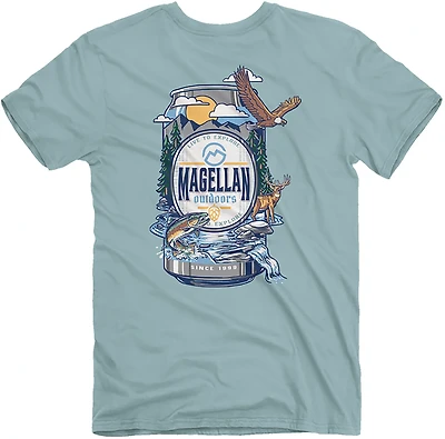 Magellan Outdoors Men’s Wild and Free Can Graphic Short Sleeve T‑Shirt