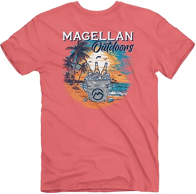 Magellan Outdoors Men’s Beers on the Beach Graphic Short Sleeve T‑Shirt