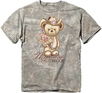 Magellan Outdoors Girls’ Teddy Bear Graphic Short Sleeve T‑Shirt