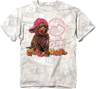 Magellan Outdoors Girls’ Fall for Doods Dog Graphic Short Sleeve T‑Shirt