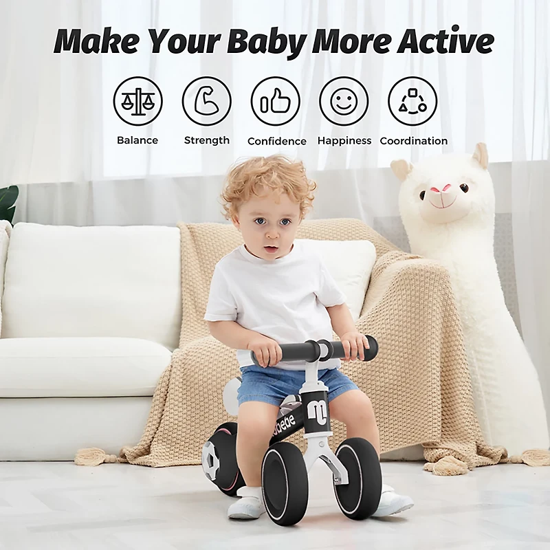 Allobebe Kids' 6" Adjustable 3-Wheel Balance Bike