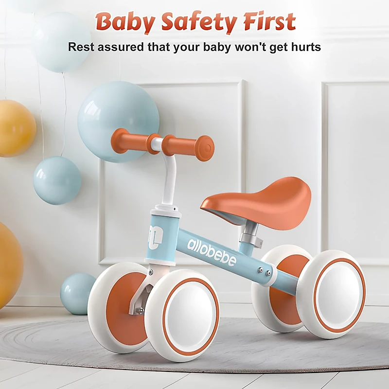 Allobebe Kids' 6" Adjustable 4-Wheel Balance Bike