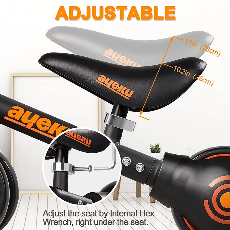 Ayeku Kids' 6" Adjustable Balance Bike