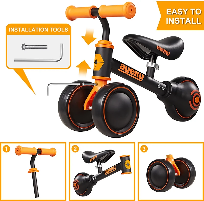 Ayeku Kids' 6" Adjustable Balance Bike