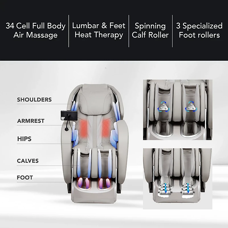 Osaki Titan Advent 4D Zero Gravity Massage Chair with Spinning Calf