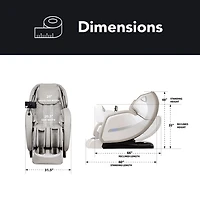 Osaki Titan Advent 4D Zero Gravity Massage Chair with Spinning Calf