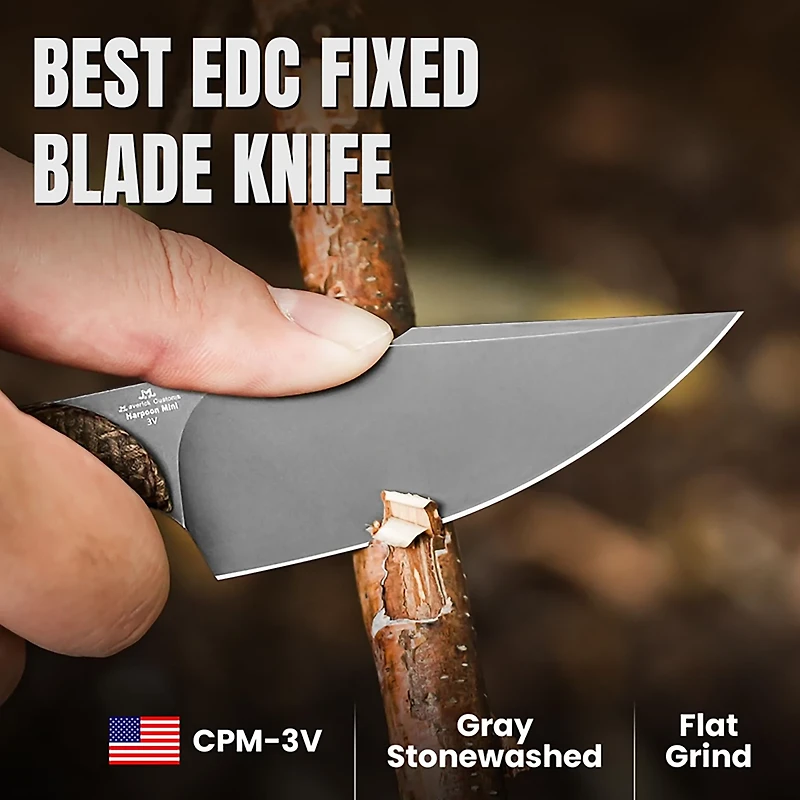 Kizer Mini Harpoon Fixed Blade Knife