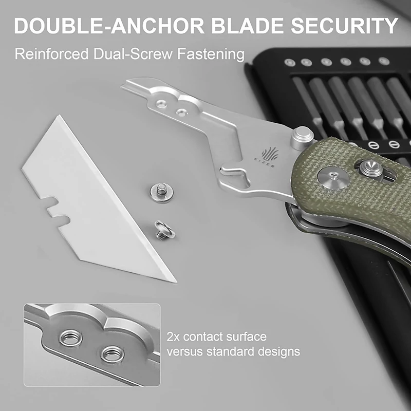 Kizer Drop Bear Folding Utility Knife
