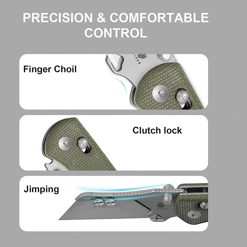 Kizer Drop Bear Folding Utility Knife