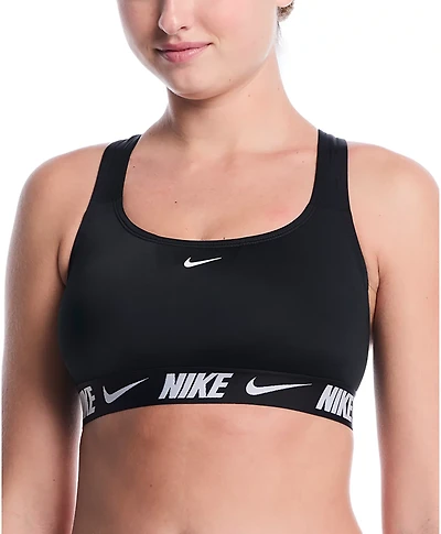 Nike Women's Logo Tape Racerback Bikini Top