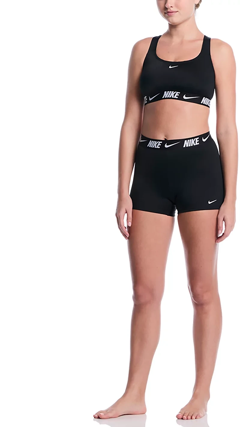 Nike Women's Logo Tape Racerback Bikini Top
