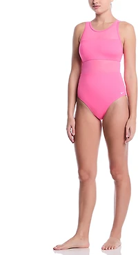 Nike Women's Mesh V-back 1-Piece Swimsuit