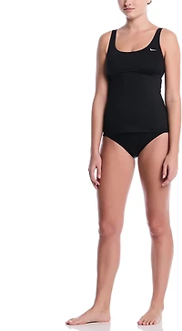 Nike Women's Effortless Essential Scoop Neck Tankini Swim Top