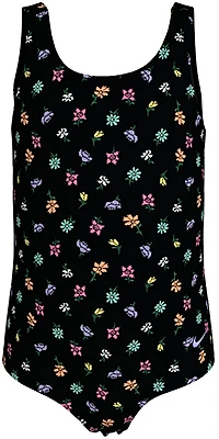 Nike Girls' 4-6X Crafted Blooms U-Back 1-Piece Swimsuit