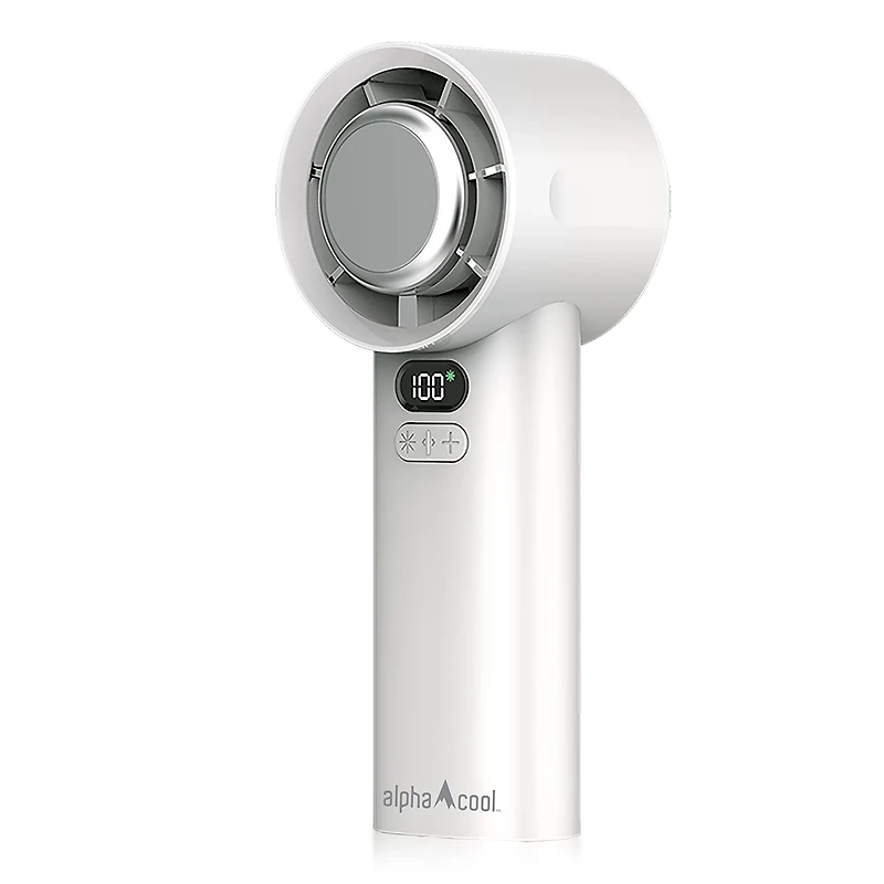 AlphaCool Rechargeable Handheld Fan with Cooling Plate
