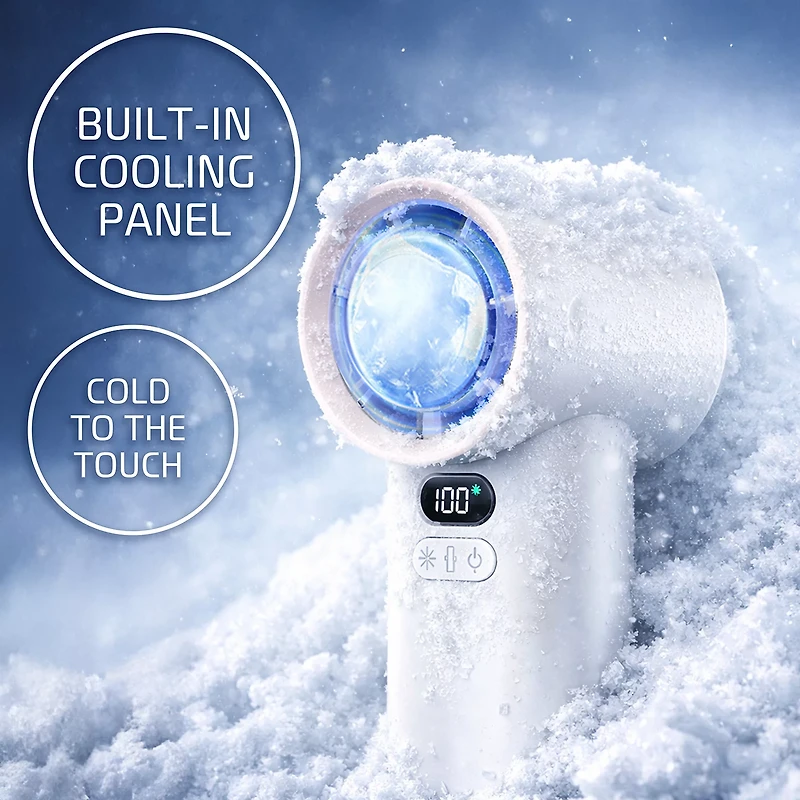 AlphaCool Rechargeable Handheld Fan with Cooling Plate