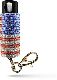 Guard Dog Bling It On USA Keychain Pepper Spray