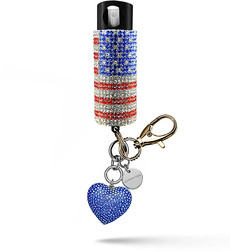 Guard Dog Bling It On USA Keychain Pepper Spray