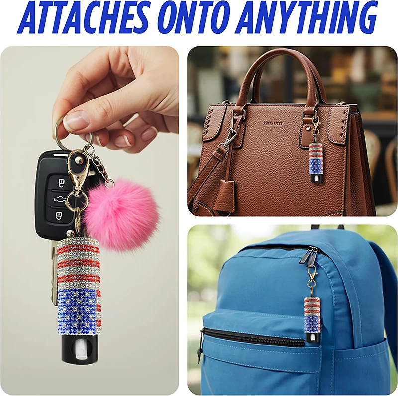 Guard Dog Bling It On USA Keychain Pepper Spray
