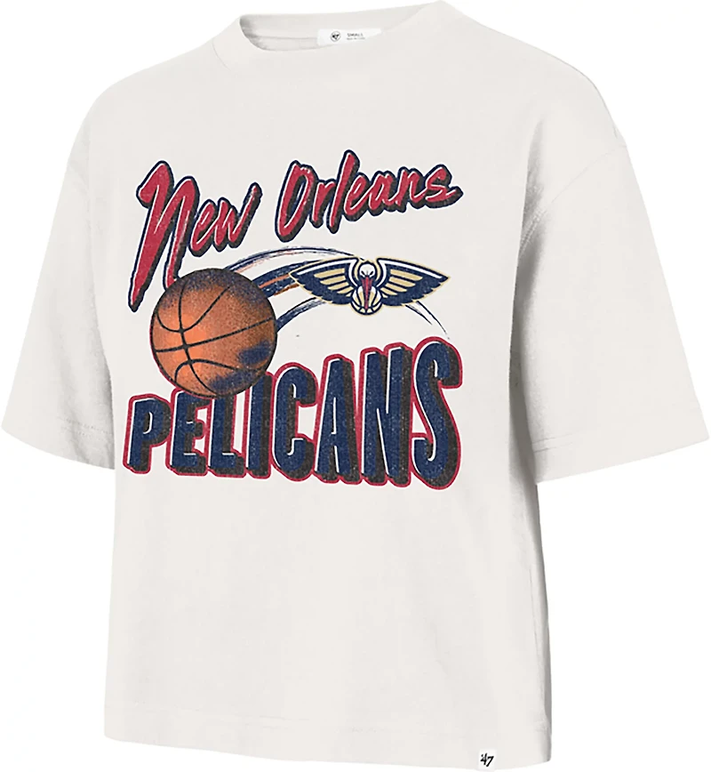 '47 Women's New Orleans Pelicans Dime Time Reed City Graphic T-shirt