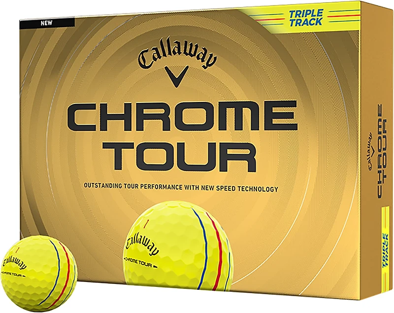 Callaway 2026 Chrome Tour Triple Track Golf Balls 12-Pack