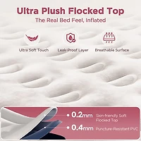 Cherimor 18 in. King Airbed with Built‑In Pump