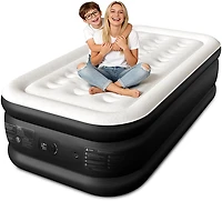Cherimor 18 in. Series Twin XL Airbed with Built‑In Pump and Pillow‑Top Surface