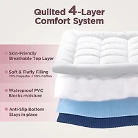 Cherimor 20 in. Series Queen Airbed with Built‑In Pump and Quilted Topper