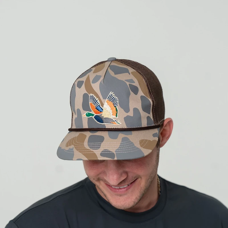 BURLEBO Men's Retro Camouflage Duck Cap