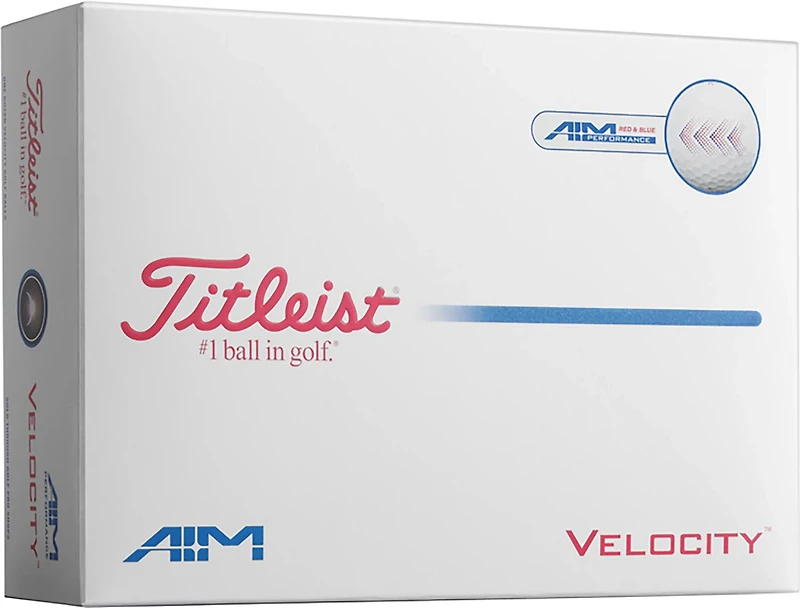 Titleist Velocity USA AIM Golf Balls 12‑Pack
