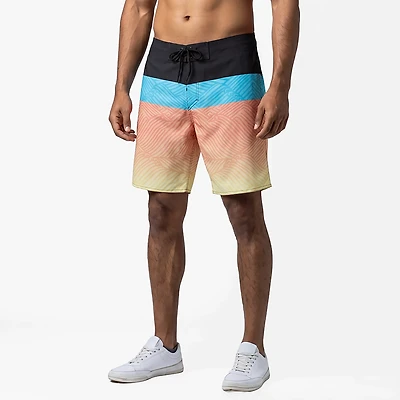 Burnside Men's Color Block Stretch Board Shorts