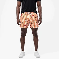 Chubbies Men's The Whataburger Comic Stripes Classic Lined Swim Trunks 5.5
